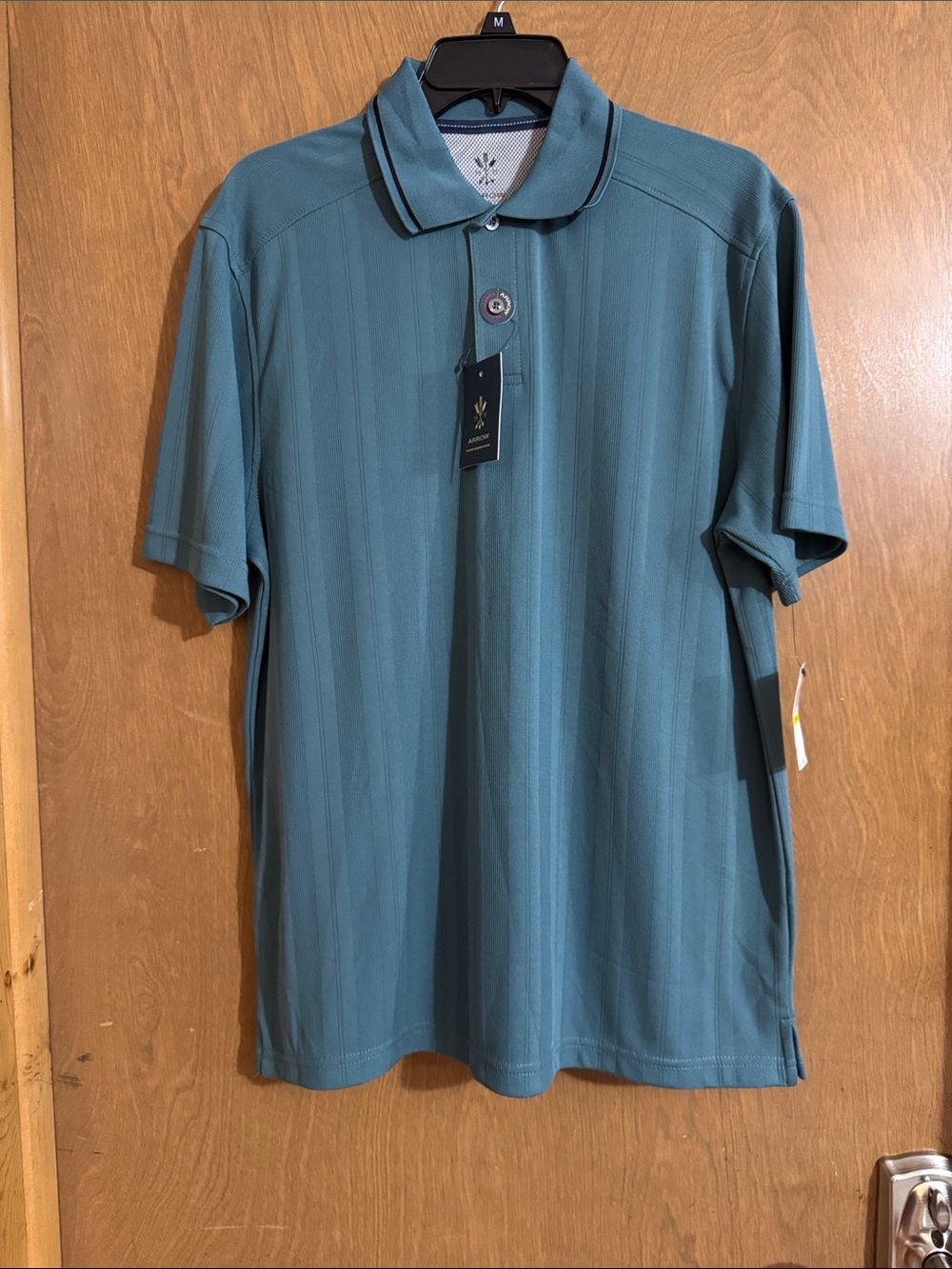 Arrow Men's Teal-Green Performance Polo
